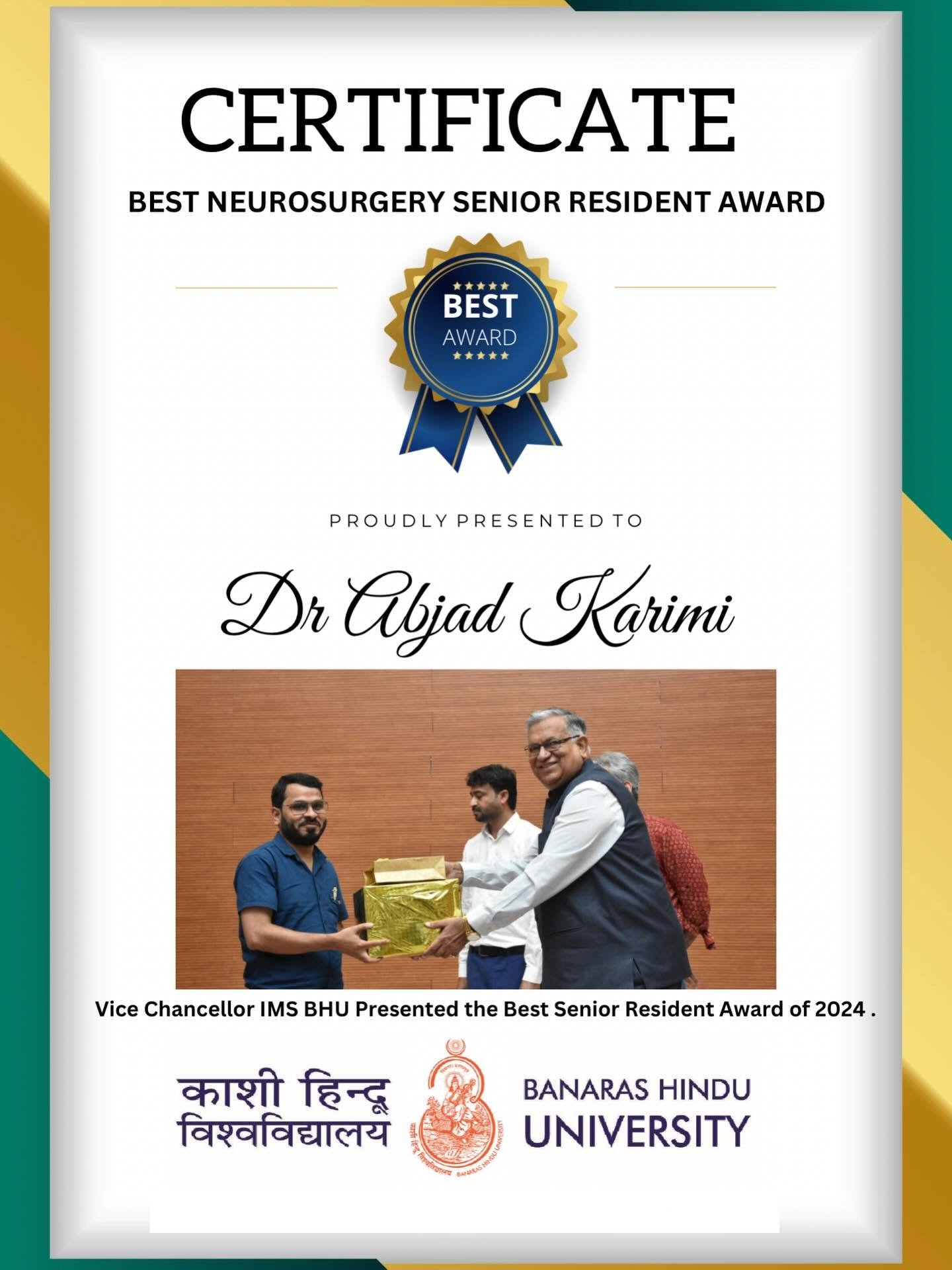 Dr. Abjad Karimi - MCh Neurosurgery (BHU), Best Neurosurgeon & Spine Surgeon in Mau